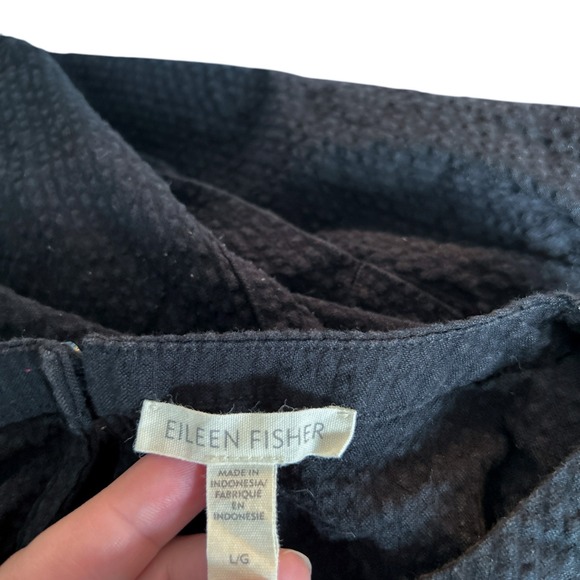 Eileen Fisher Women's Dress Large Sleeveless 100% Organic Cotton Midi Lantern - Picture 7 of 15